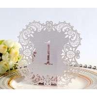 Table Card Wedding Supplies Laser Cut Card Number Card